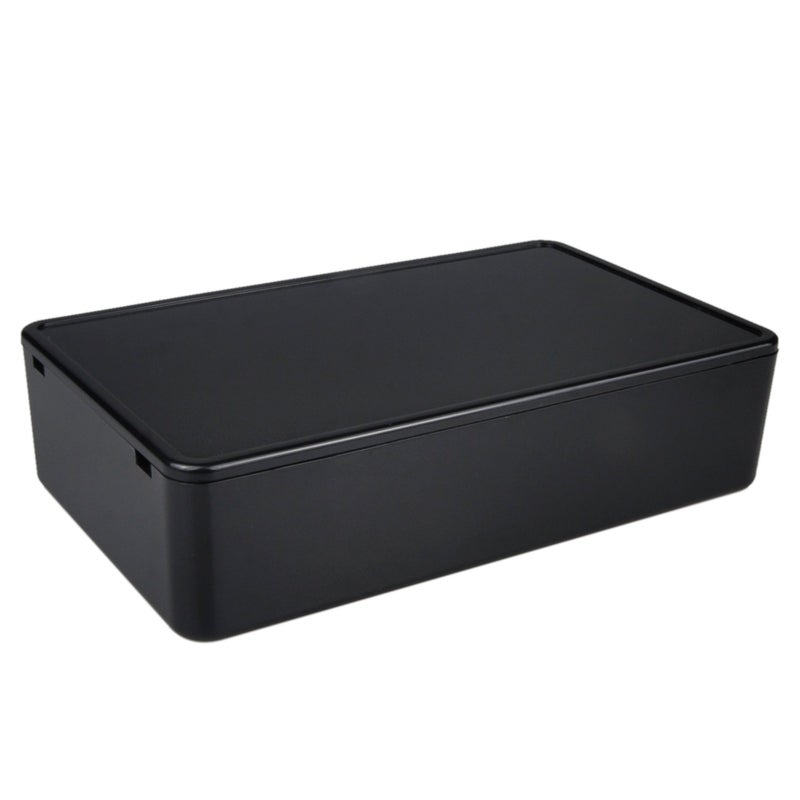 Pinfox 5 pack Electronic Prototype ABS Plastic Junction Project Box Enclosure 100mm by 60mm by 25mm for Portable, Arduino DIY (Black) - Image 2